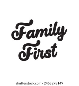 family first text on white background.