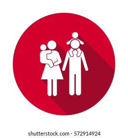 Family flat icon