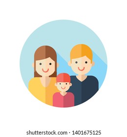  Family flat icon,symbol and vector,Can be used for web, print and mobile