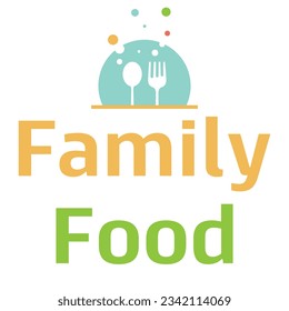 family food logo vector illustration svg