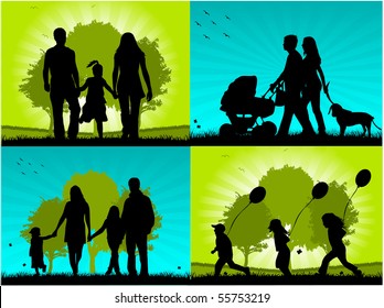 Family - four images