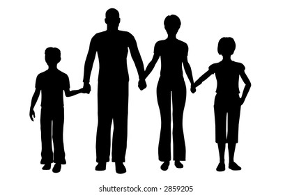 family of four vector