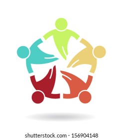 Family Friends 5 Design Vector