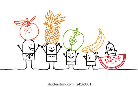 family and fruits