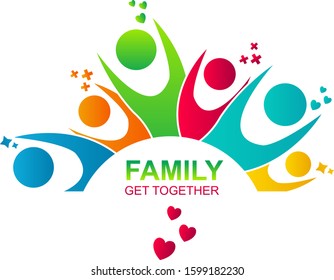 Family Get Together Illustration Vector Art Design