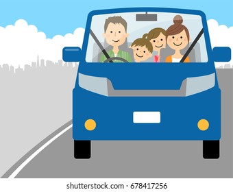 22,180 Family Traveling In A Car Stock Vectors, Images & Vector Art ...