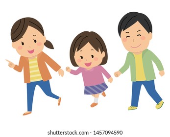 family is going out together 