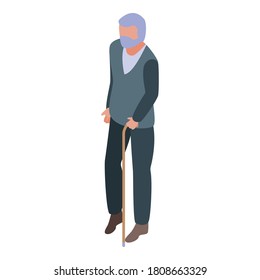 Family grandfather icon. Isometric of family grandfather vector icon for web design isolated on white background