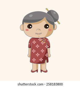 family grandmother character theme elements