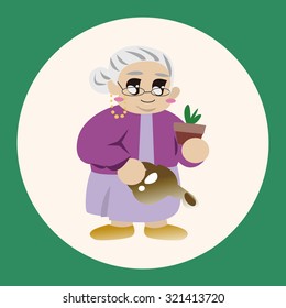 family grandmother character theme elements