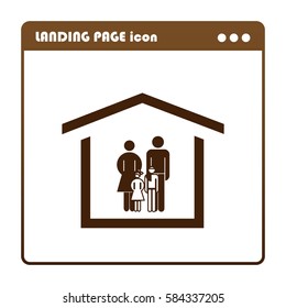 family graphic design , icon for the landing page
