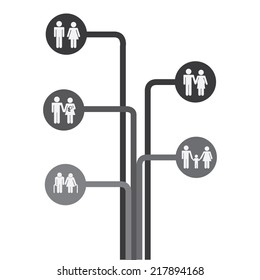 family graphic design , vector illustration