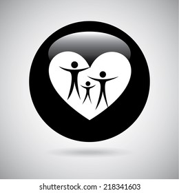 family graphic design , vector illustration