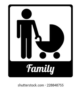 family graphic design , vector illustration