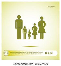 family graphic design , vector illustration
