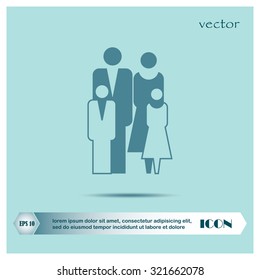 family graphic design, vector illustration