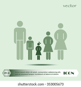 family graphic design , vector illustration