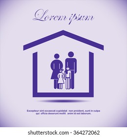 family graphic design , vector illustration