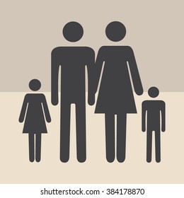 family graphic design , vector illustration