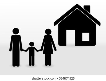 family graphic design , vector illustration
