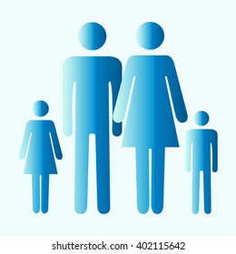 family graphic design , vector illustration