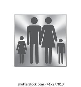 family graphic design , vector illustration