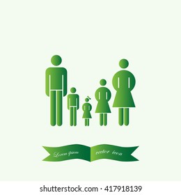 family graphic design , vector illustration