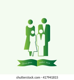 family graphic design , vector illustration