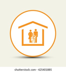 family graphic design , vector illustration
