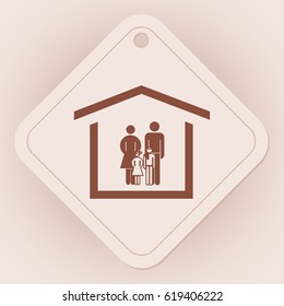 family graphic design , vector illustration