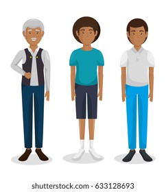 family group characters icon