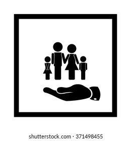 family and hand
