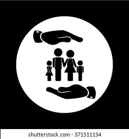 family and hands