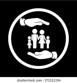 family and hands