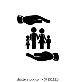 family and hands