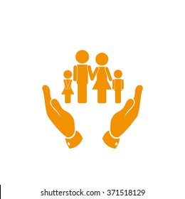 family and hands