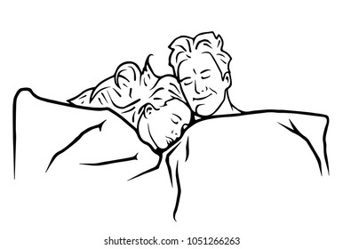添い寝 のイラスト素材 画像 ベクター画像 Shutterstock
