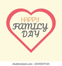 a family happy day logo vector of love for parents and kids.