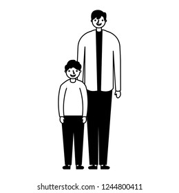 family happy father and son