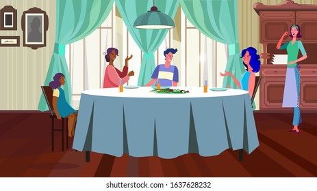 33,337 Friends At Dining Table Images, Stock Photos & Vectors ...