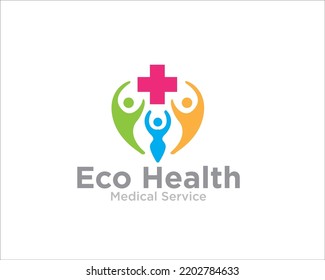 family health care logo designs for medical and clinic symbol