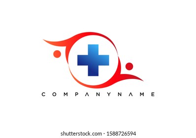 Family health care logo icon design template vector elements for your company brand. smart technology