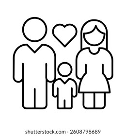 family health clinic icons on white background