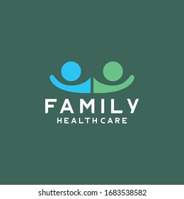 Family Healthcare vector template with People Concept style.