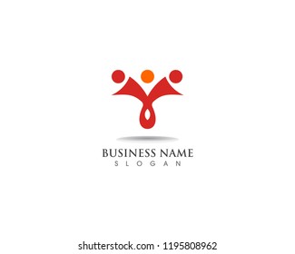 Family healthy Logo template vector icon design