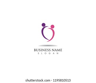 Family healthy Logo template vector icon design
