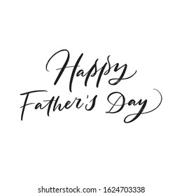 FAMILY HOLIDAY HAND LETTERING. HAPPY FATHER'S DAY. VECTOR HAND LETTERING GREETING TYPOGRAPHY