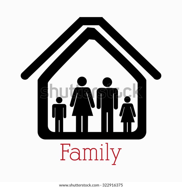 Family and\
home design, vector illustration eps\
10