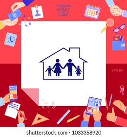 Family home icon