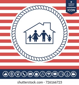 Family home icon